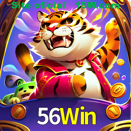 Imagem promocional da 56Win mostrando a plataforma e suas vantagens